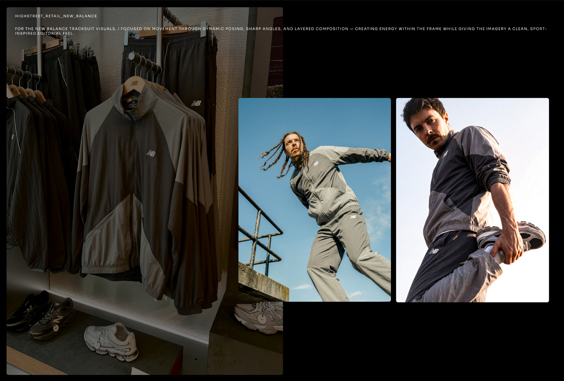 New Balance tracksuit campaign visuals