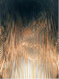 Copper moiré textile study